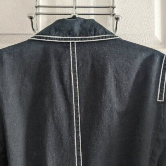 One of a Kind Hand Painted Massini Trench Coat M - Picture 12 of 13